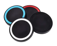 Bezvadu indukcijas lādētājs QI universāls - ROUND 01 tips melns (min. 2A)