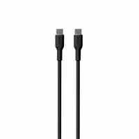 PURO ICON Soft kabelis - Kabel USB-C do USB-C 1,5 m (melns)