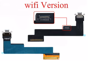 Flex priekš iPad Air 2020 4th 10.9 WiFi priekš charging connector Melns ORG