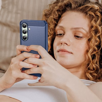 Oglekļa viedtālruņa apvalks Samsung Galaxy S24 FE - zils