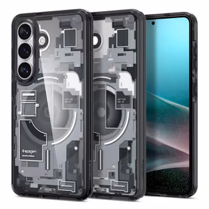 Spigen Ultra Hybrid Mag MagSafe Maciņš for Samsung Galaxy S26 Zero One - Clear melns