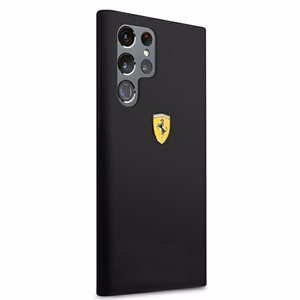 Ferrari FESSIHCS22LBK S22 Ultra S908 melns/melns cietais apvalks On Track Silicone