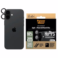 PanzerGlass Hoops Melns Objektīva aizsargs iPhone 16 6.1" / 16 Plus 6.7" 1283