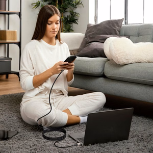 Tech-Protect UltraBoost Evo USB-C / USB-C PD kabelis 100W 5A 2m - titāna krāsā