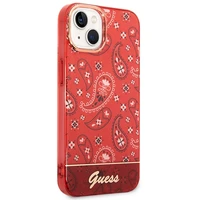 Guess GUHCP14MHGBNHR iPhone 14 Plus 6.7 "sarkans/sarkans cietais apvalks Bandana Paisley