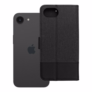 Viedtālruņa apvalks (m) GOMMA Book IPHONE 16e (SE 4 2025) - melns (m)