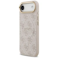 GUESS apvalks IPHONE 17 Air saderīgs ar MagSafe GUHMP17MP4MSEGCP (PU 4G ar klasisko) rozā