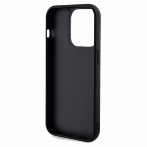Guess Sequin Script Metal viedtālruņa apvalks iPhone 14 Pro - melns