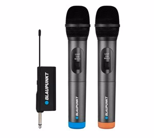Dubults bezvadu mikrofons Blaupunkt UHF WM60UDB
