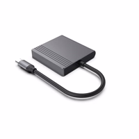 Gembird A-CM-HDMIFDPF-01 USB-C uz HDMI/DP adapteris