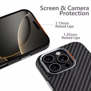 Tech-Protect Ion Carbon Magnētiskais viedtālruņa apvalks iPhone 16 Pro Max - melns/pelēks