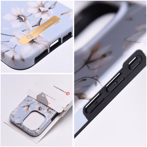 FORCELL F-PROTECT Mirage viedtālruņa apvalks saderīgs ar MagSafe IPHONE 14 Plus pavasara ziedi