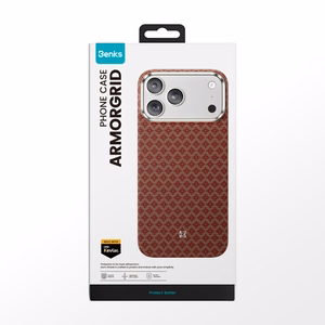 Чехол Benks Magnetic Armor Air Grid Kevlar металлическая рамка 600D (0069) для iPhone 17 Pro оранжевый