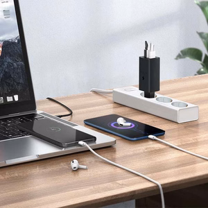 65 W tīkla lādētājs ar Power Delivery un Quick Charge, melns