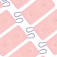 3mk PastelUp 10000mAh 22.5W USB 1A1C Bezvadu Portatīvais lādētājs (m) - rozā