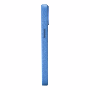 iCarer Litchi Premium ādas viedtālruņa apvalks iPhone 14 Plus Magnētiskais ādas apvalks ar MagSafe Gaiši zils (WMI14220711-LB)