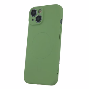 Maciņš Simple Color Mag priekš iPhone 16e / 17e gaiši zaļš