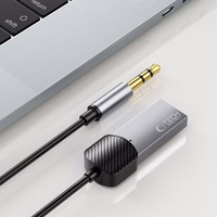 Tech-Protect UltraBoost audio adapteris mini jack 3.5mm (tēviņš) / Bluetooth - pelēks
