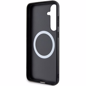 BMW Carbon Tricolor Line MagSafe maciņš Samsung Galaxy S24+ melns