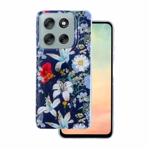 Glow Glam чехол Motorola Moto G86 синий