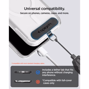 Spigen universāla regulējama tālruņa plaukstas siksniņa, melna