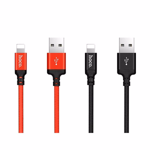 USB cable Hoco X14 Lightning red-black 1.0m