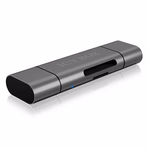 Raidsonic ārējais karšu lasītājs ar daudzfunkcionālu USB savienotāju, ārējs, Micro SDHC, Micro SDXC, microSD 3.0 UHS-I, SD, SDHC, SDXC, SD 2.0 UHS-I, MMC, ārējs