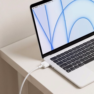 Tech-Protect MMC01 Ultraboost USB-C / MagSafe 3 140W 300cm kabelis, paredzēts MacBook, balts