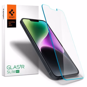 Spigen Glas.tR Slim rūdītais stikls iPhone 13 / 13 Pro / 14 / 16e