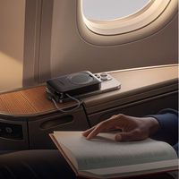 Joyroom JR-PBM02 22.5W 10000mAh portatīvais lādētājs 3in1 magnētiskais indukcijas saderīgs ar MagSafe ar iebūvētu kabeli - melna