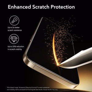 ESR UltraFit Armorite Pro rūdīts stikls iPhone 17 Pro - caurspīdīgs