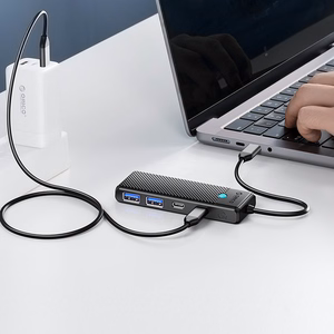 Hub USB-C Orico PAPW2AC-C3 dokstacija 2x USB-A 3.0 + 2x USB-C 3.0 - melna