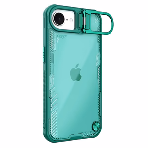 Nillkin Iceblade Prop viedtālruņa apvalks ar statīvu iPhone 16e - zaļš