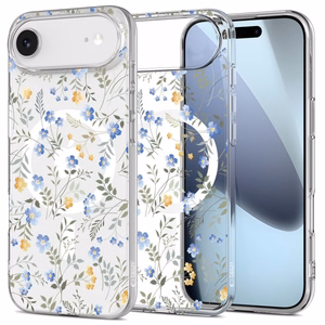 Tech-Protect FlexAir Magnētiskais viedtālruņa apvalks iPhone 17 Air - Margrietiņas ar lapām