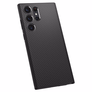 Spigen Liquid Air viedtālruņa apvalks Samsung Galaxy S23 Ultra - matēti melns