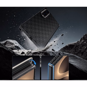 Benks Magnetic Armor Grid Air Grand Combo maciņš Samsung Galaxy Z Fold 8, melns (C.K.FL.SA.BK.0060)