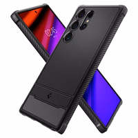 Spigen Rugged Armor viedtālruņa apvalks Samsung Galaxy S24 Ultra - matēts melns