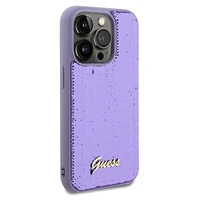 Guess Sequin Script Metal viedtālruņa apvalks iPhone 13 Pro / 13 - violets
