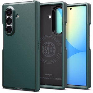 Spigen Tough Armor Pro MagFit MagSafe maciņš modelim Samsung Galaxy Z Fold 8 Ultra – tumši zaļš