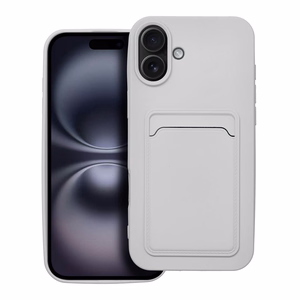 Viedtālruņa apvalks CARD IPHONE 16 Plus balts