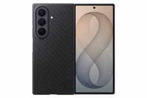 Samsung Galaxy Z Fold8 Ultra aramīda šķiedras magnētiskais vāciņš ar 2 pretatspīduma plēvēm, melns
