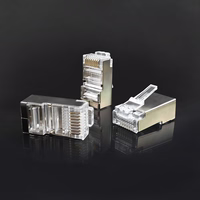 Qoltec 54556 RJ45 modular connector | CAT6 | FTP |zelta-plated contacts | 100 pieces