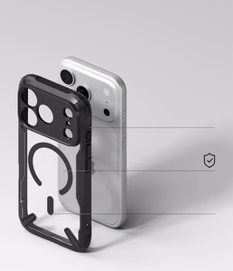 Ringke Fusion X Magnetic MagSafe maciņš, paredzēts iPhone 18 Pro / 17 Pro, melns