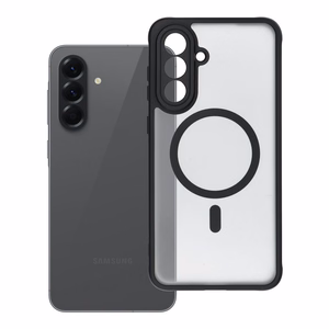 FULL MATTE MAG COVER viedtālruņa apvalks, saderīgs ar MagSafe, paredzēts SAMSUNG A56 melns
