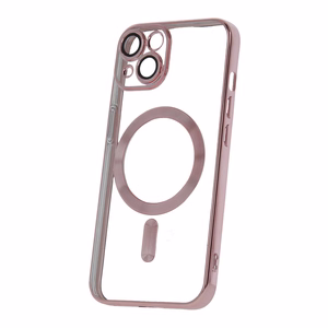 Color Chrome Magnētiskais viedtālruņa apvalks iPhone 14 6,1" rozā zelts