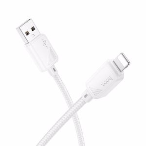 Cable USB A to Lightning Hoco 2,4A 1 m X113 white