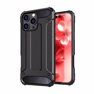 Hybrid Armor viedtālruņa apvalks iPhone 16 Pro Max - melns