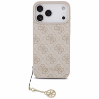 Guess 4G Charms Collection MagSafe viedtālruņa apvalks iPhone 17 Pro Max - rozā