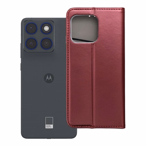 Flip case for Motorola EDGE 70 Smart Magneto burgundy