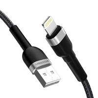Wozinsky WNBAL1 USB-A / Lightning kabelis 2.4A 1m - melns